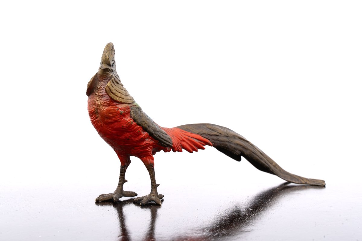 Oiseau en bronze peint à froid – Vienne, vers 1900