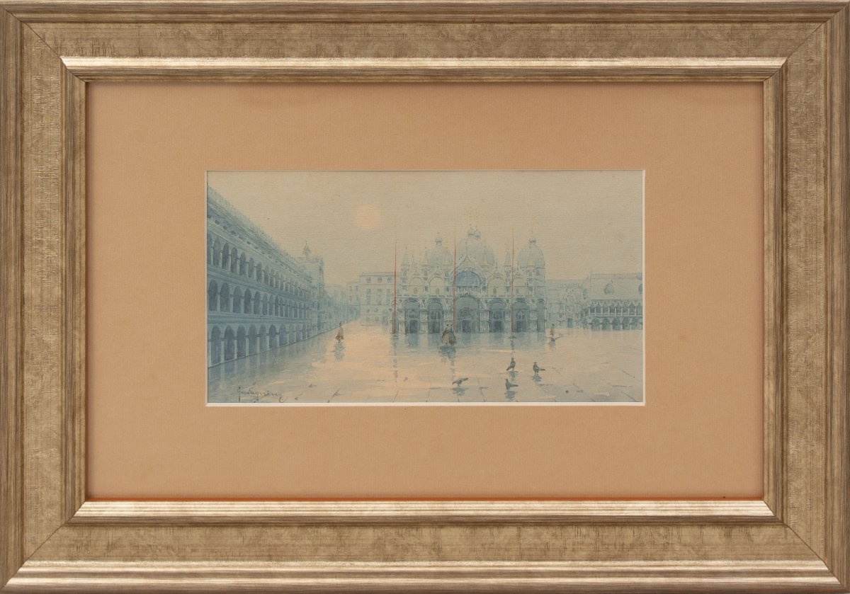 Natale Gavagnin (1851–1923): St. Mark's Square, Venice