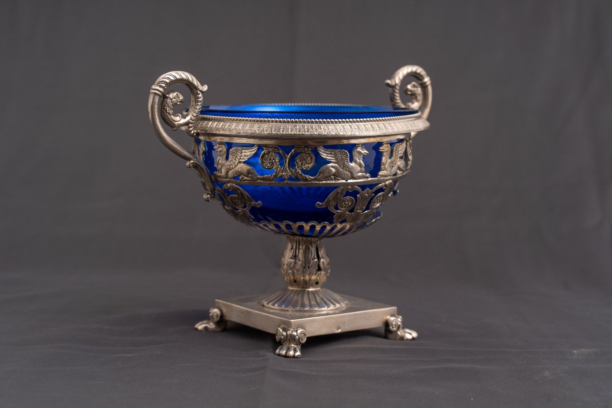 French Silver Centrepiece, Circa 1830-photo-4