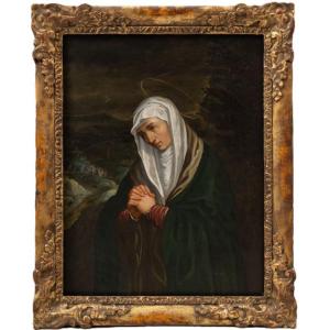 Dutch School, 17th Century: Virgin Of Sorrows (mater Dolorosa)