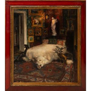 Miklós Mihalovits (1888–1960): Interior Of An Art Collector’s Home
