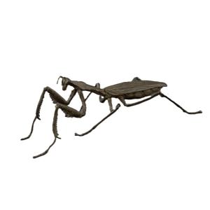 Japanese Jizai Okimono: A Praying Mantis, 19th Century