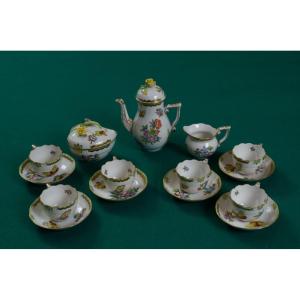 Herend Tea Set With Victoria Design For Six People