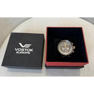 Vostok Europe GAZ-14 Limousine Chronographe – Achetée en 2021 – Boîte et carte de garantie d’or