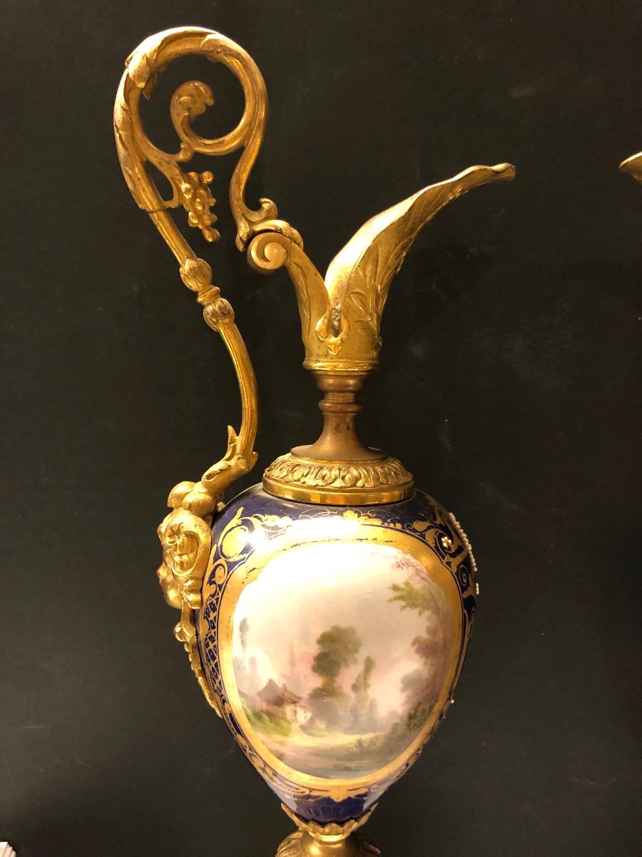 Pair Of Pourers, France, Late 19th Century-photo-5