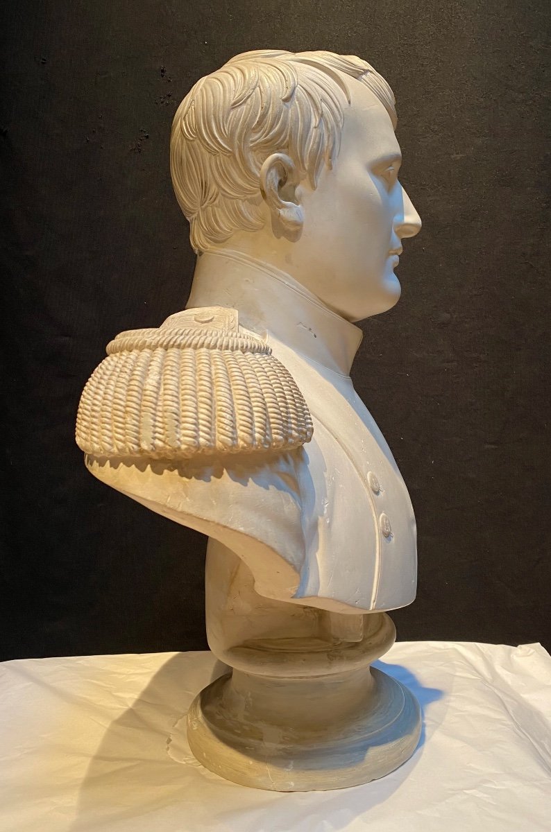 Plaster Bust Representing Napoleon, 19th Century-photo-6