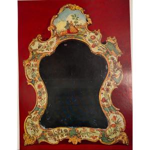 Miroir laqué, Venise, vers le milieu du XVIIIe siècle