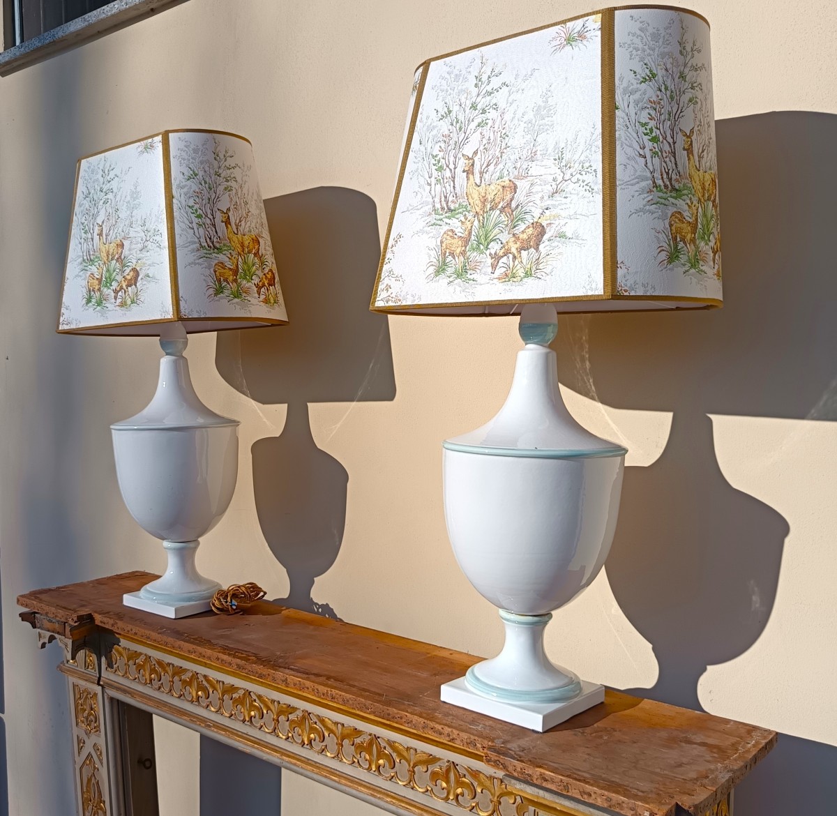 Pair Of Pharmacy Ceramic Lamps – 1900-photo-1