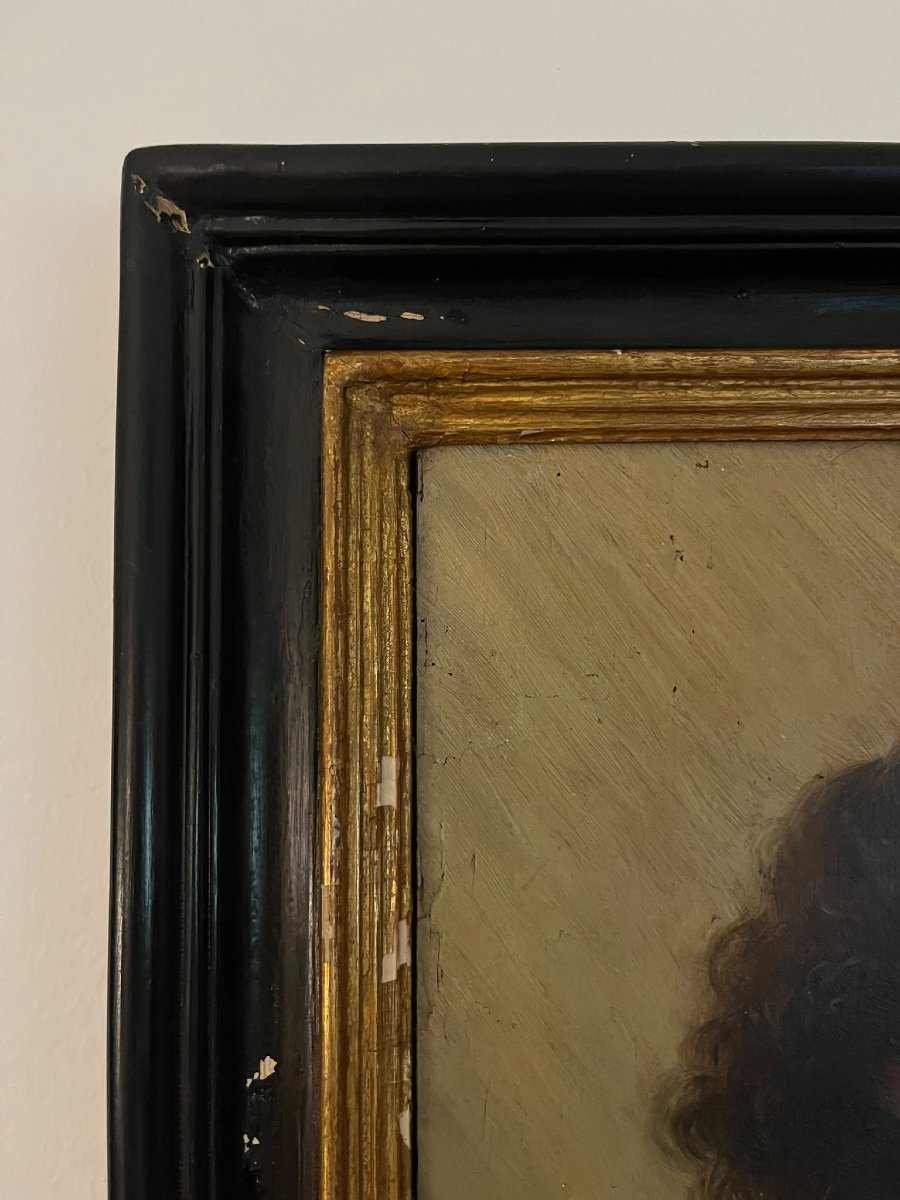 Oil On Wooden Panel Saint Sebastian, 20th Century-photo-1