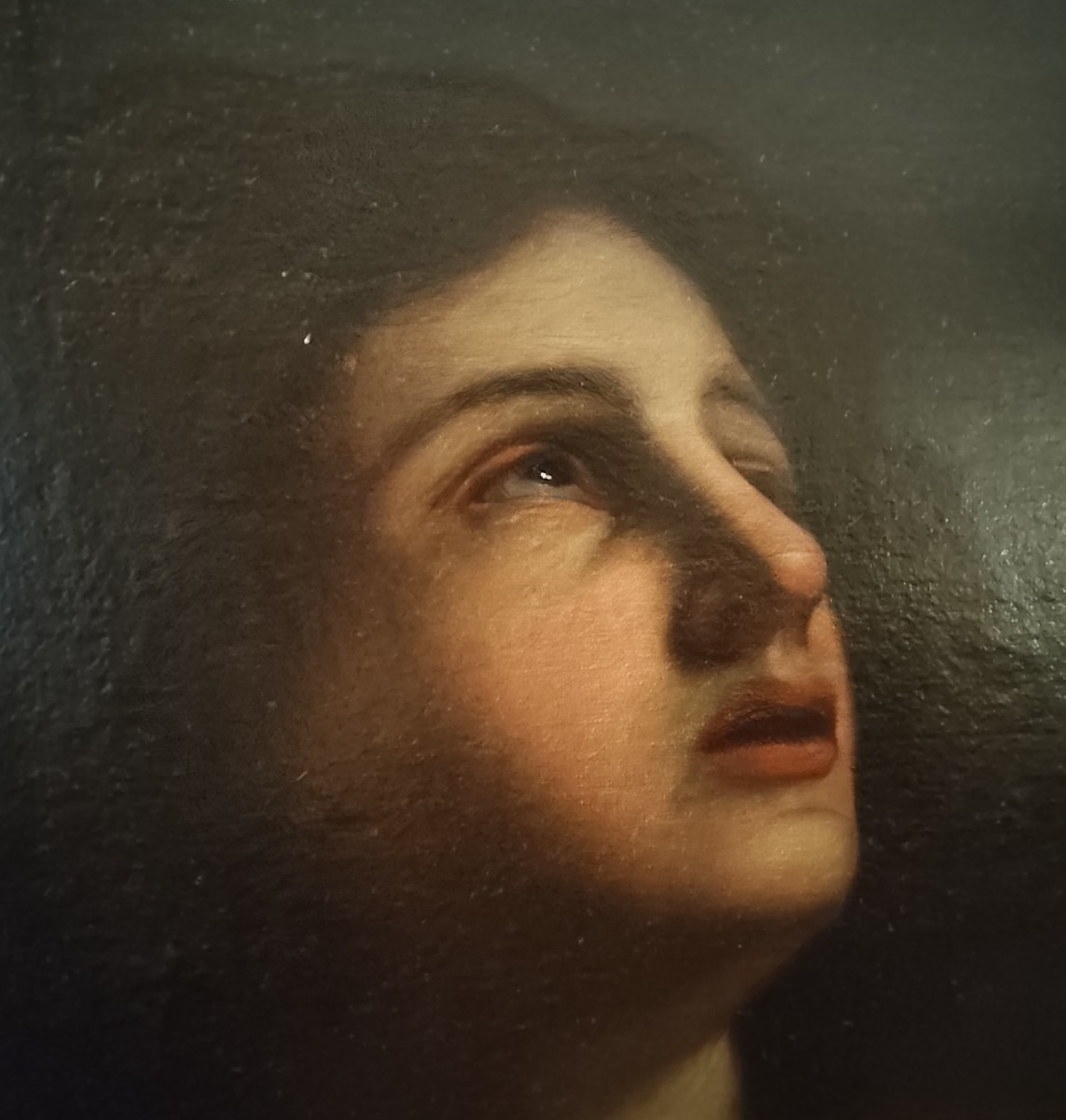 Huile sur toile du XVIIe siècle – Saint Sébastien, attribué à Cesare Gennari (1637–1688)-photo-1