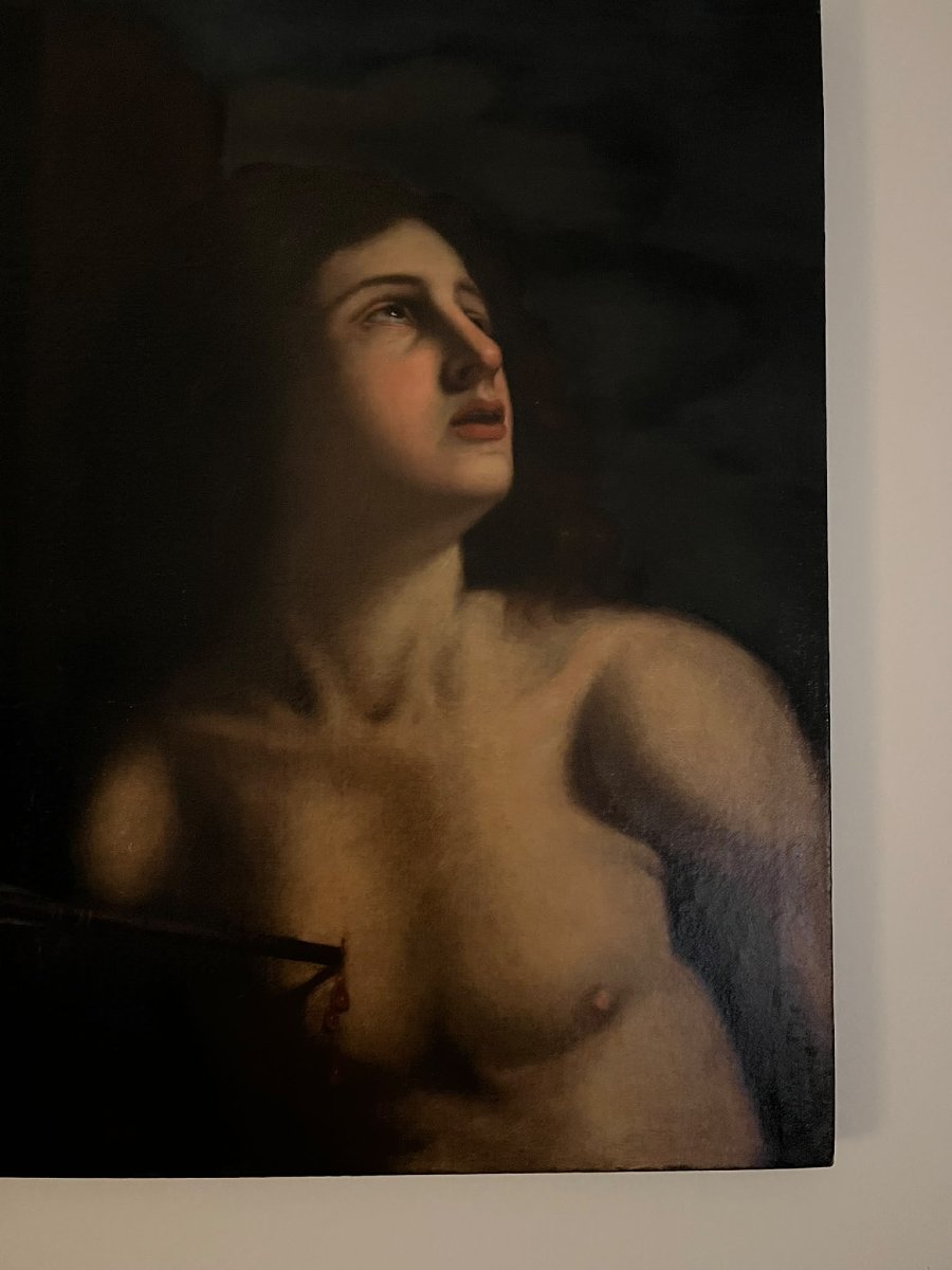 17th-century Oil On Canvas – Saint Sebastian, Attributed To Cesare Gennari (1637–1688)-photo-5
