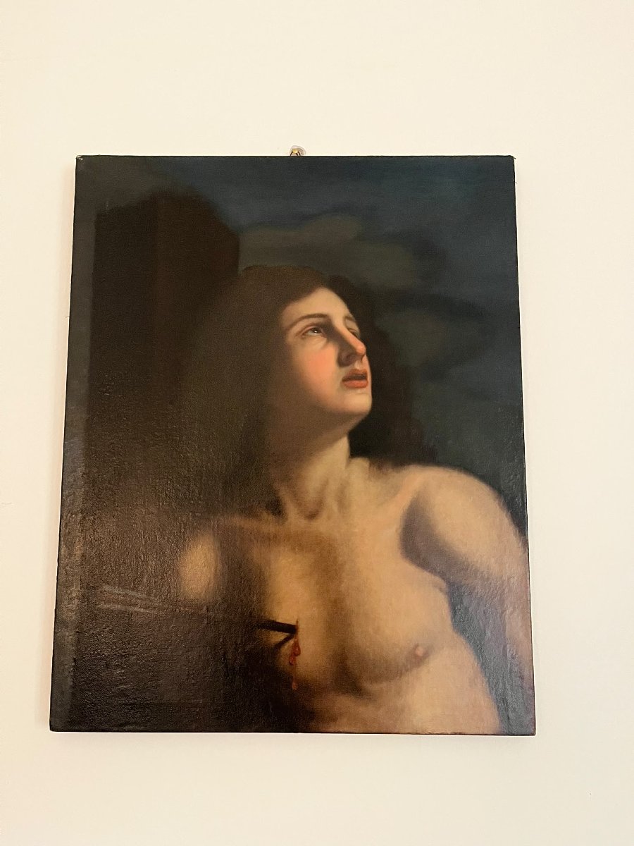 17th-century Oil On Canvas – Saint Sebastian, Attributed To Cesare Gennari (1637–1688)-photo-7