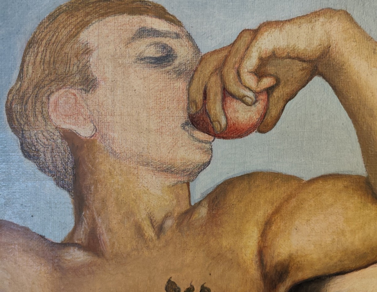 Oil On Wood, The Time Of The Seasons Of 1950-photo-4