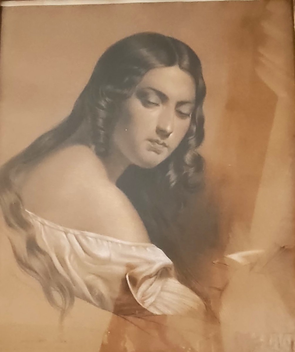 Late 19th-century Oil On Paper The Working-class Woman-photo-3