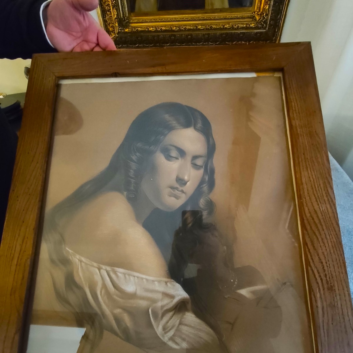 Late 19th-century Oil On Paper The Working-class Woman-photo-4