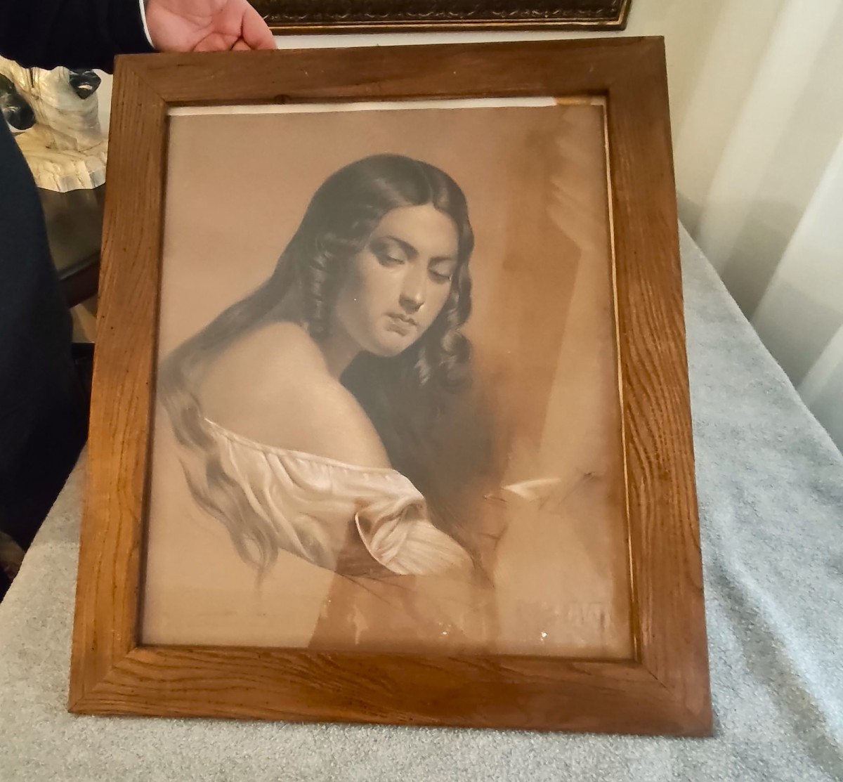 Late 19th-century Oil On Paper The Working-class Woman