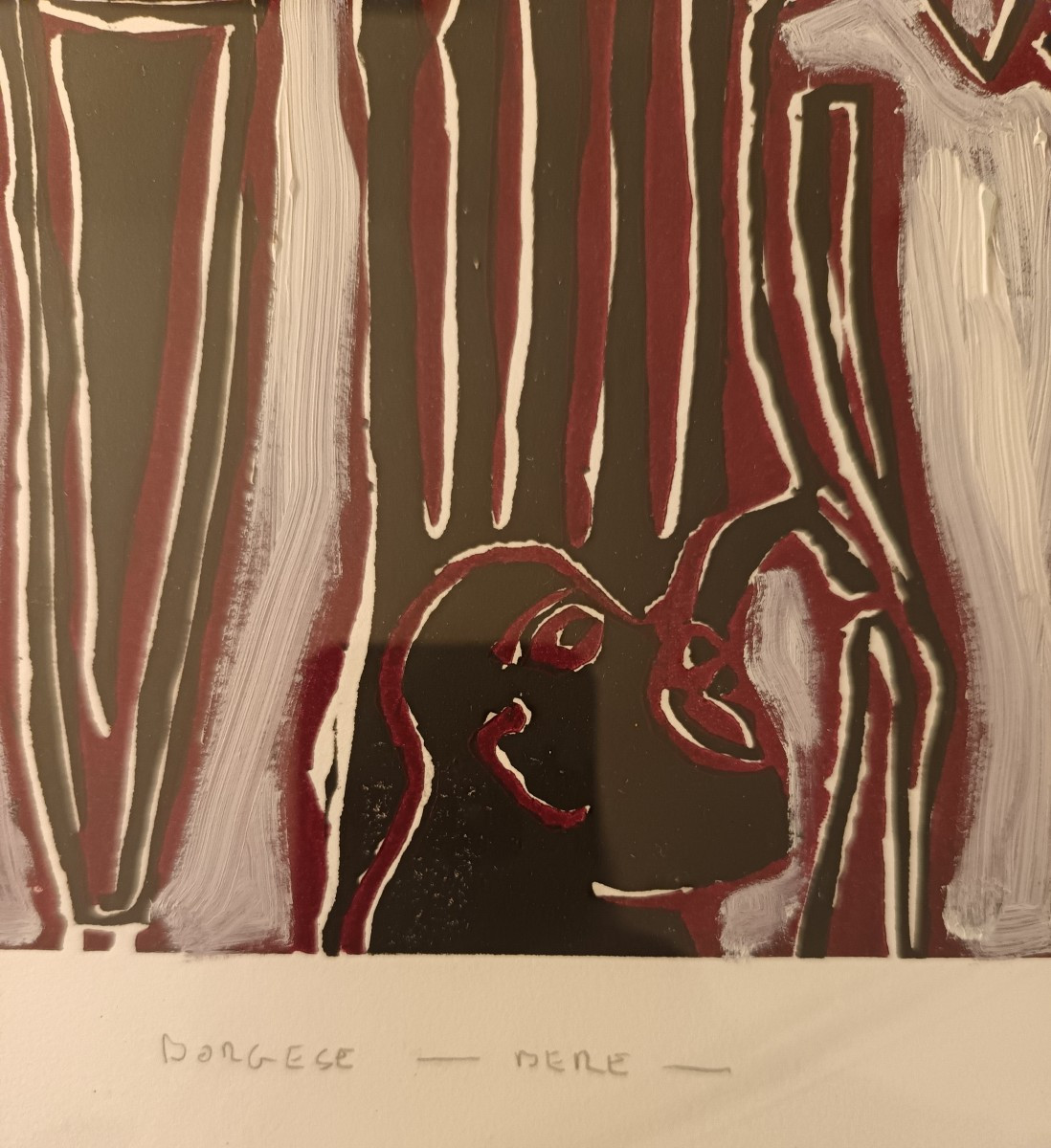 Tempera On Paper Dated 95 Angelo Borghese 'drinking-photo-2