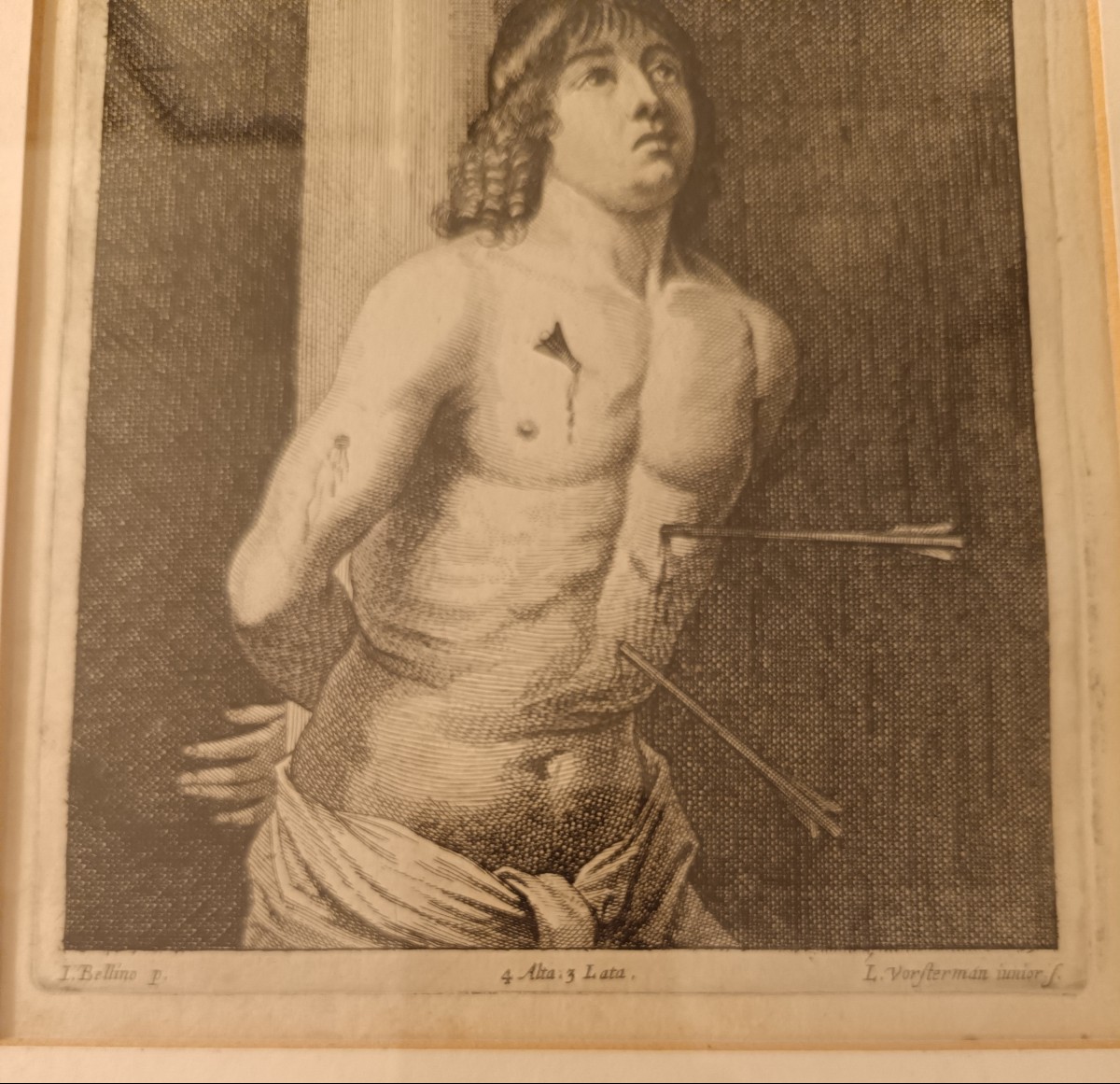Saint Sebastian Etching From 1671-photo-2
