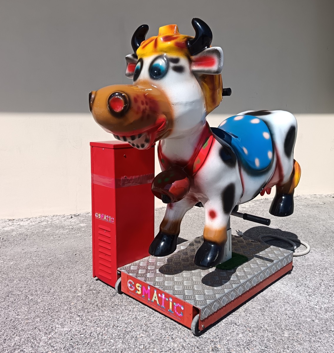 Manège mécanique électrique la vache 1980-photo-4