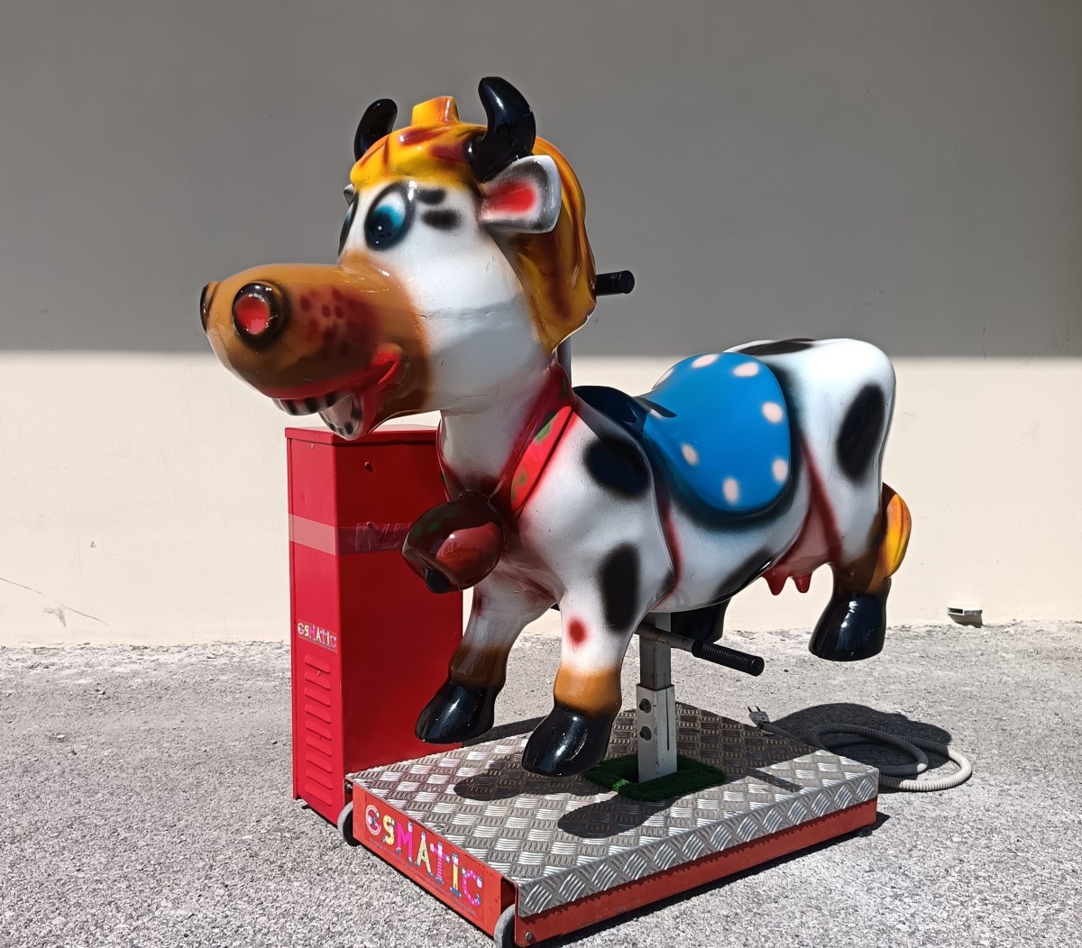 Manège mécanique électrique la vache 1980-photo-1