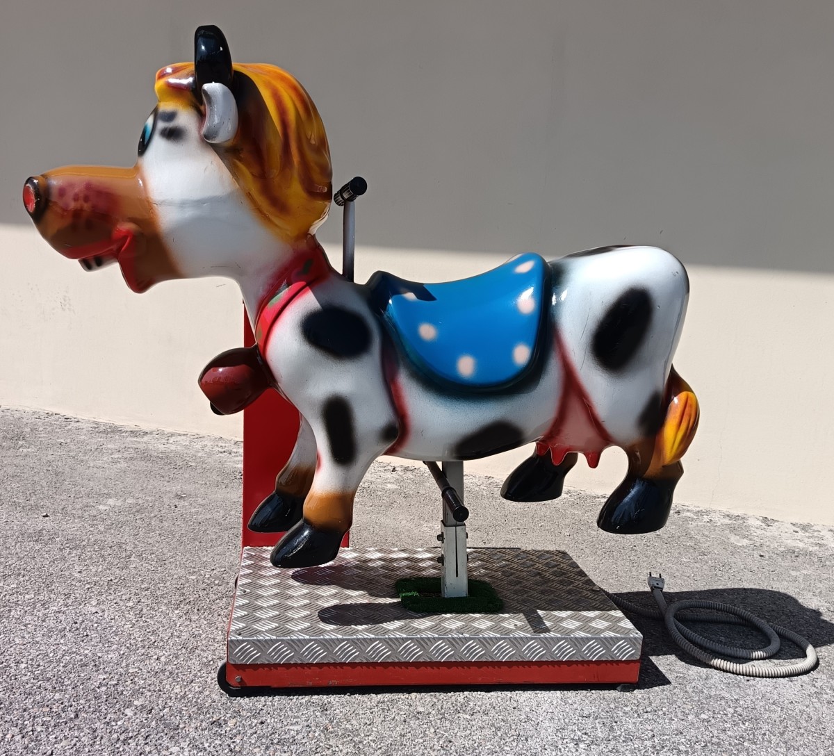 Manège mécanique électrique la vache 1980-photo-2