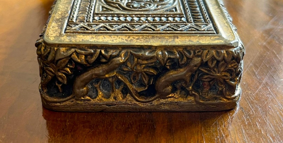 Tiffany Gilt Bronze Lost-wax Cast Paperweight-photo-3