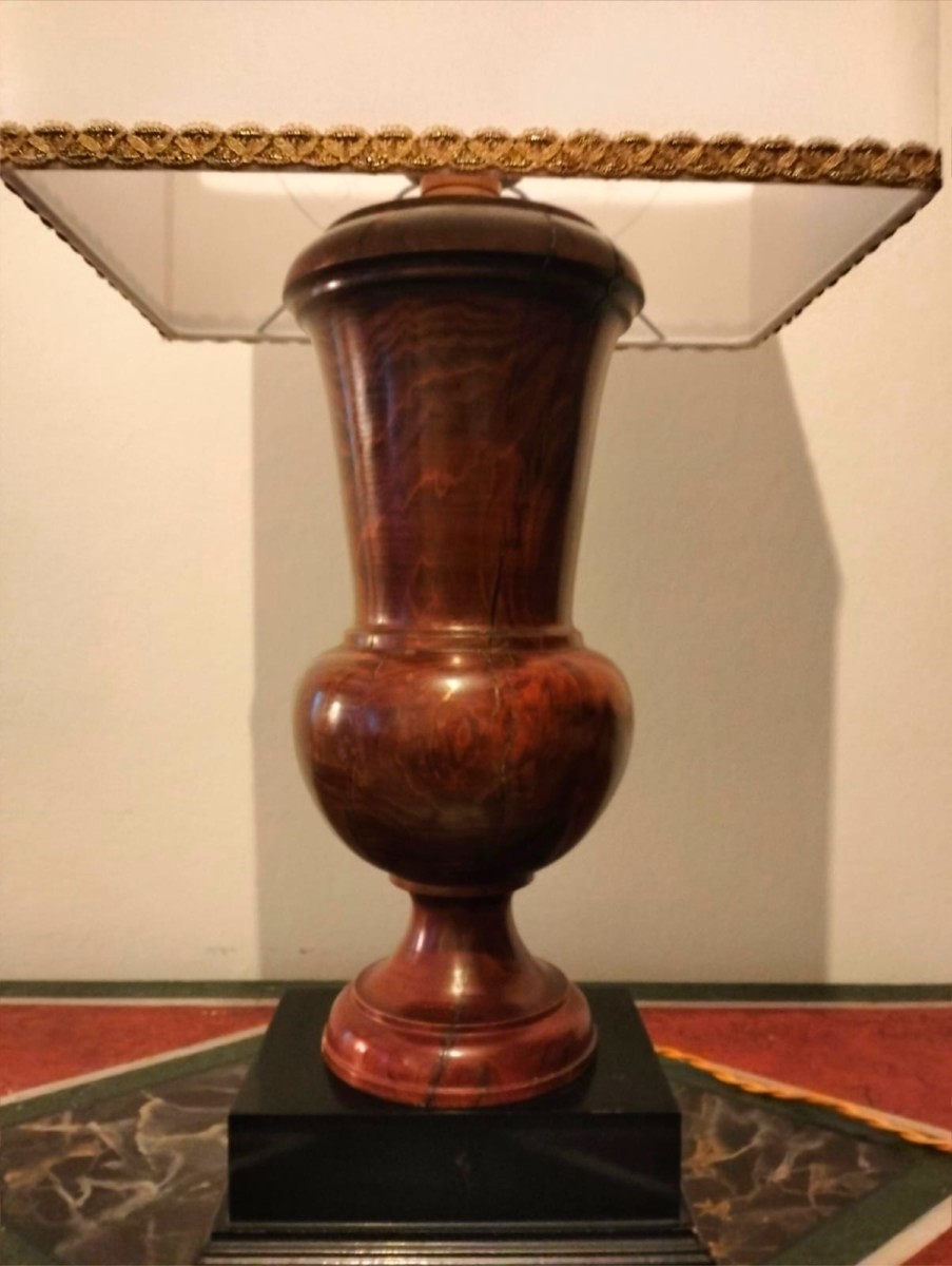 20th-century Table Lamp From An 18th-century Wooden Sculpture-photo-3