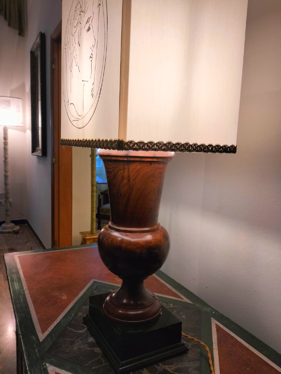 20th-century Table Lamp From An 18th-century Wooden Sculpture-photo-4