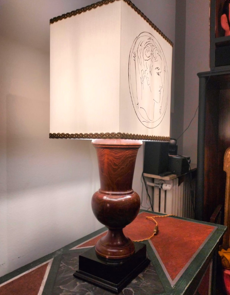 20th-century Table Lamp From An 18th-century Wooden Sculpture-photo-1