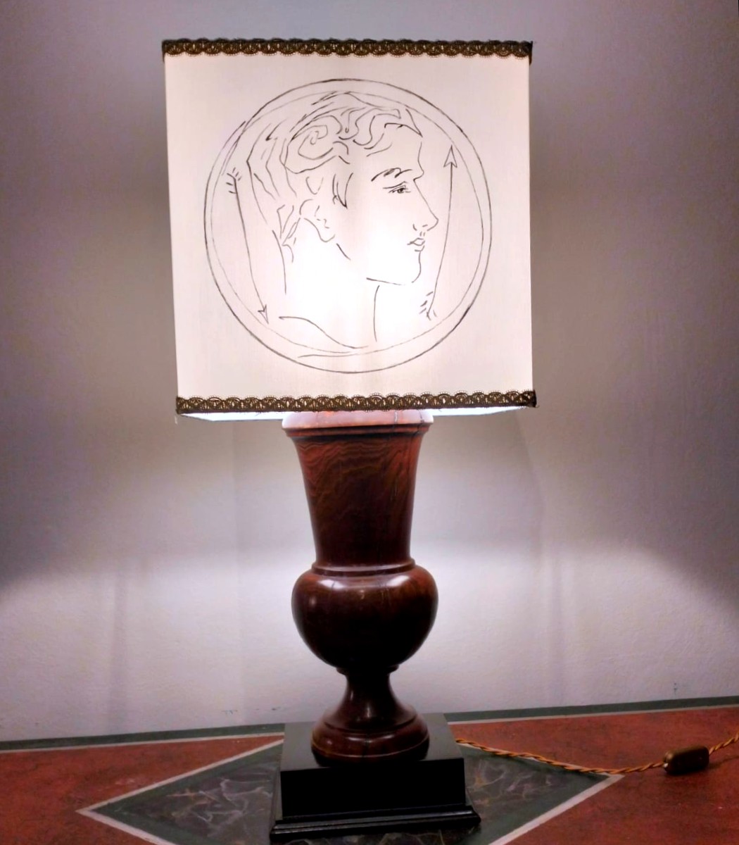 20th-century Table Lamp From An 18th-century Wooden Sculpture