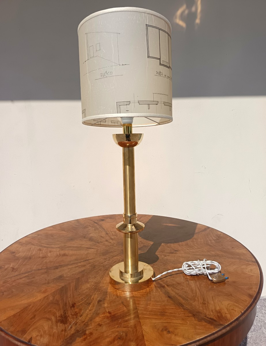 Lampe en bronze Rationaliste 1930-photo-2