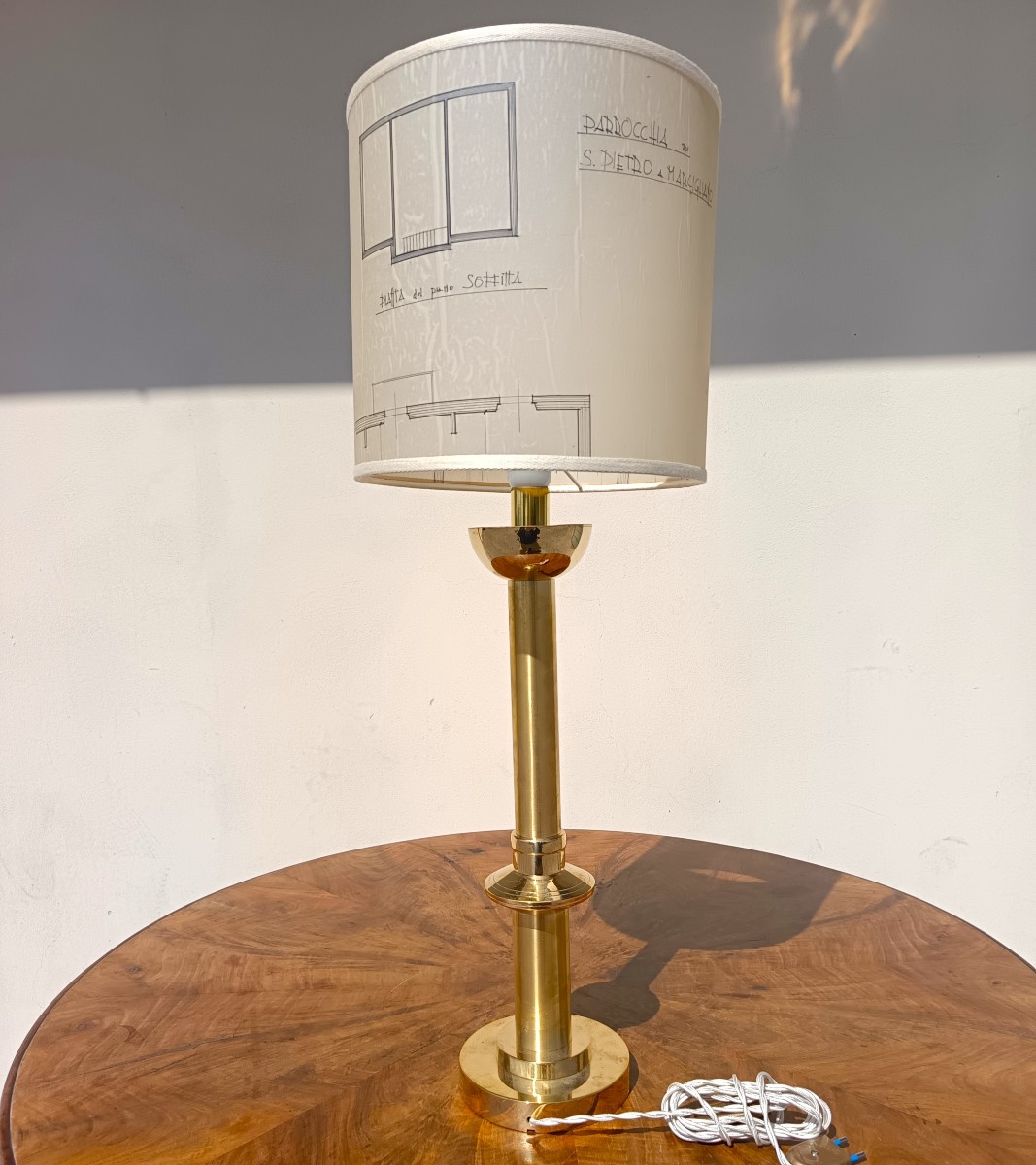 Lampe en bronze Rationaliste 1930