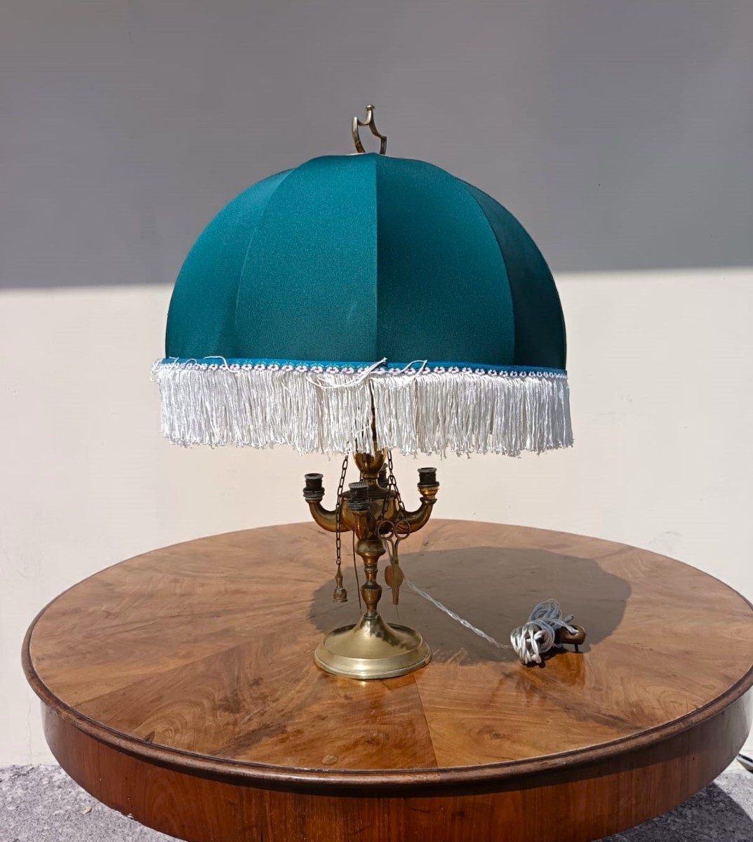 Lampe en bronze XIXe Florence-photo-2