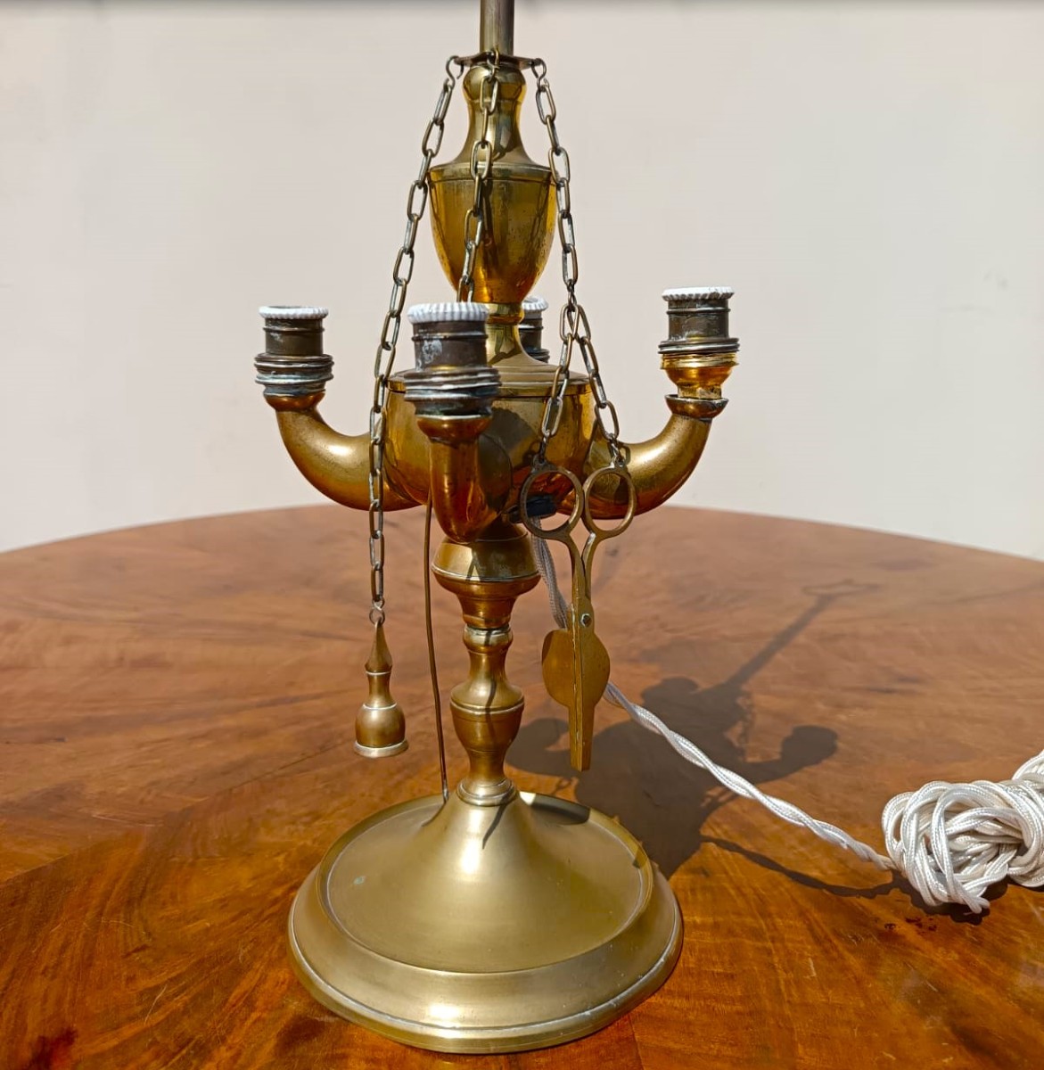 Lampe en bronze XIXe Florence-photo-3