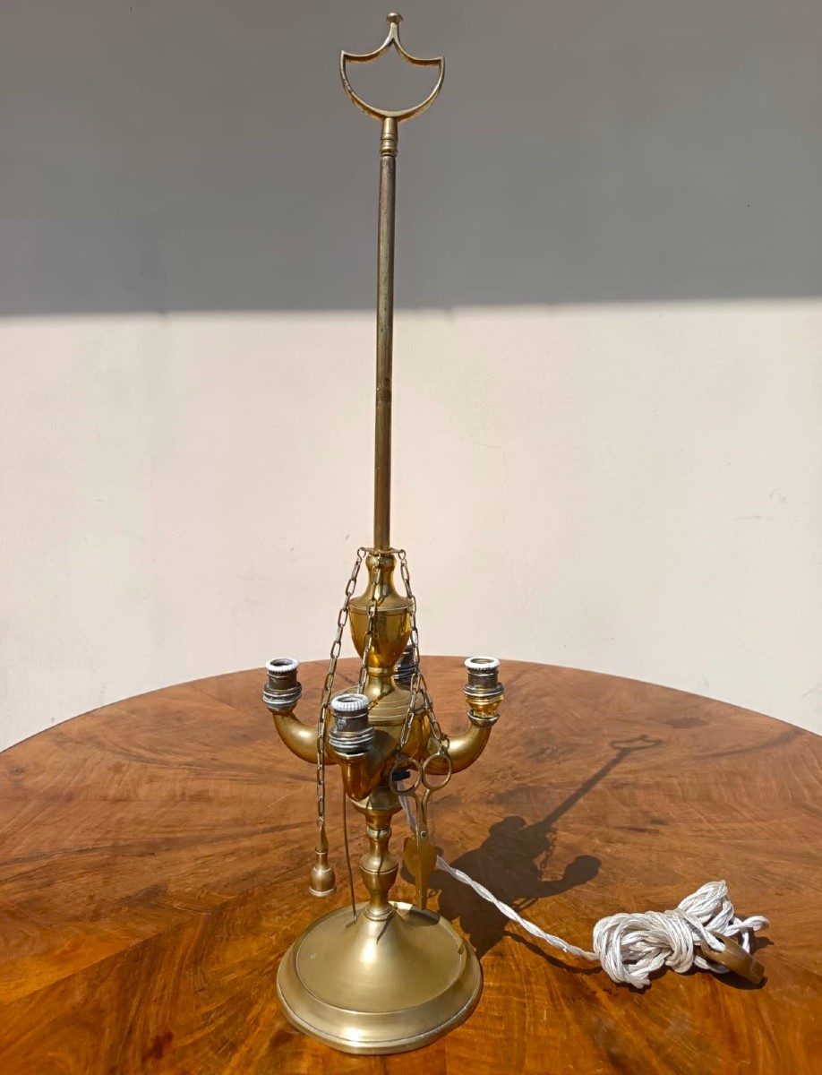 Lampe en bronze XIXe Florence-photo-4