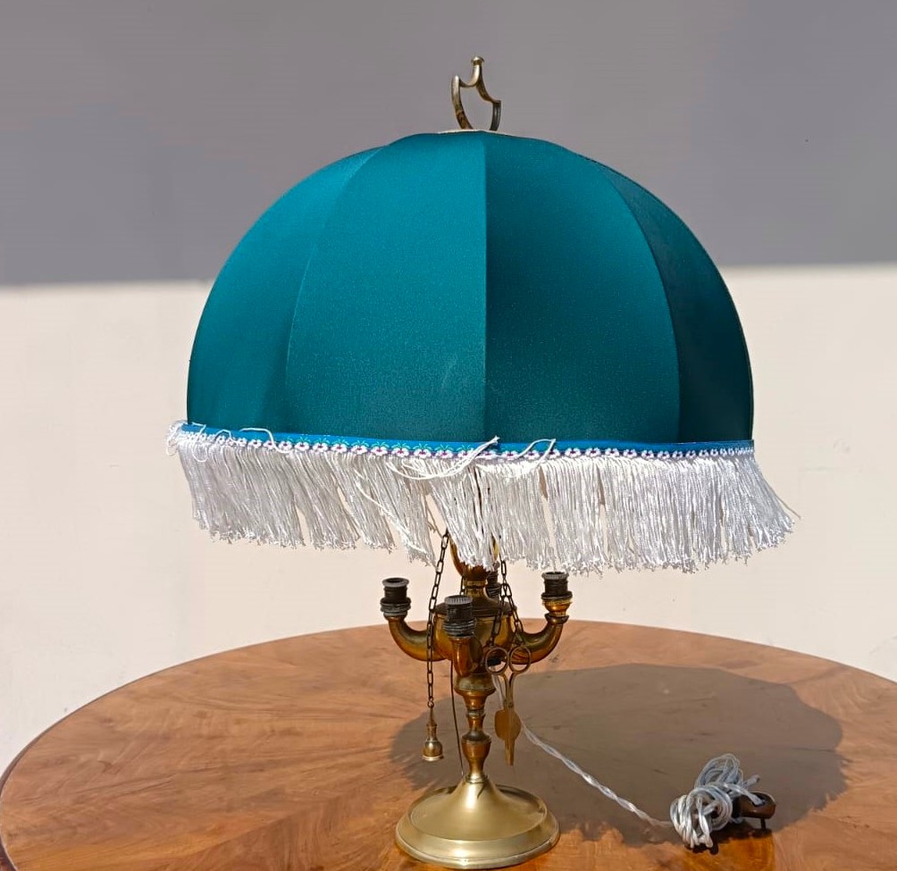 Lampe en bronze XIXe Florence-photo-1