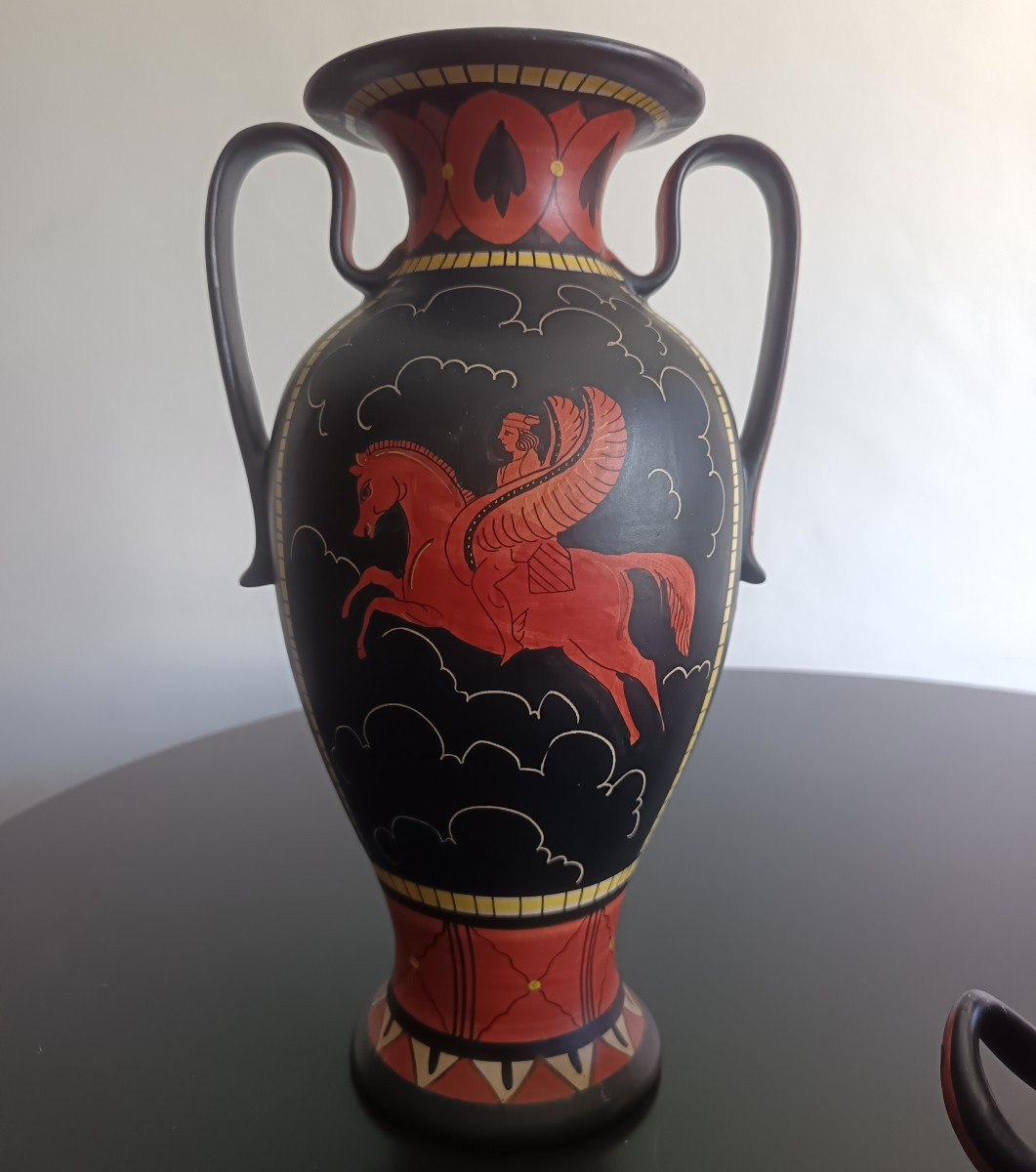 Triptyque de vases Deruta 1930-photo-2