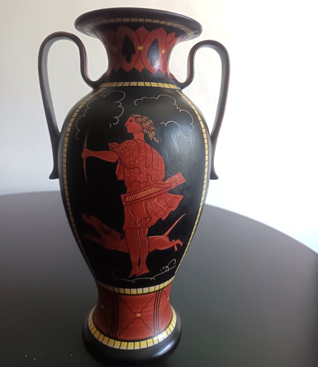 Triptyque de vases Deruta 1930-photo-4