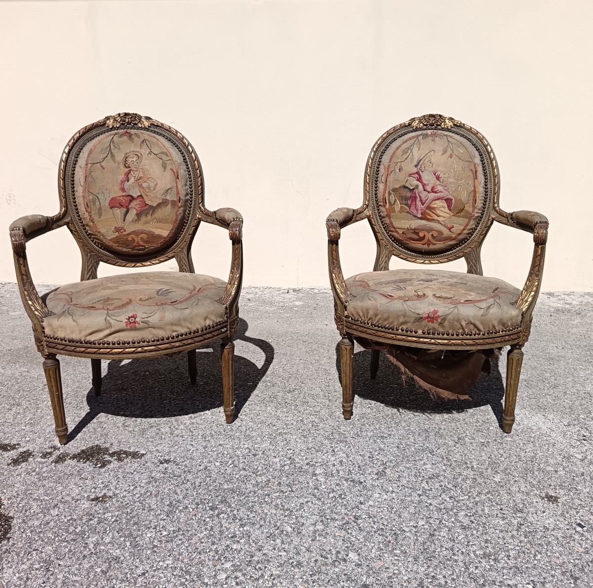 Pair Of 19th-century French Armchairs