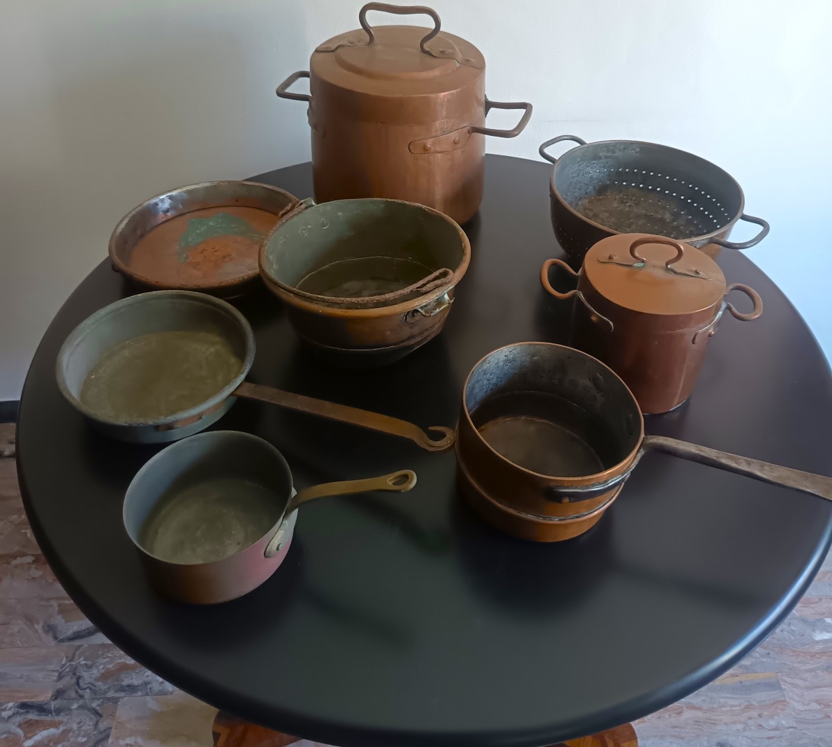 Set Of 8 18th-century Copper Cooking Pots-photo-2