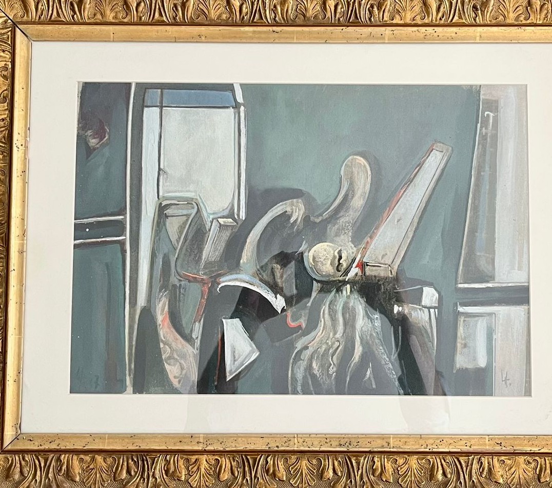 Huile sur toile Confusion interne 1955 Vito Montanari-photo-2