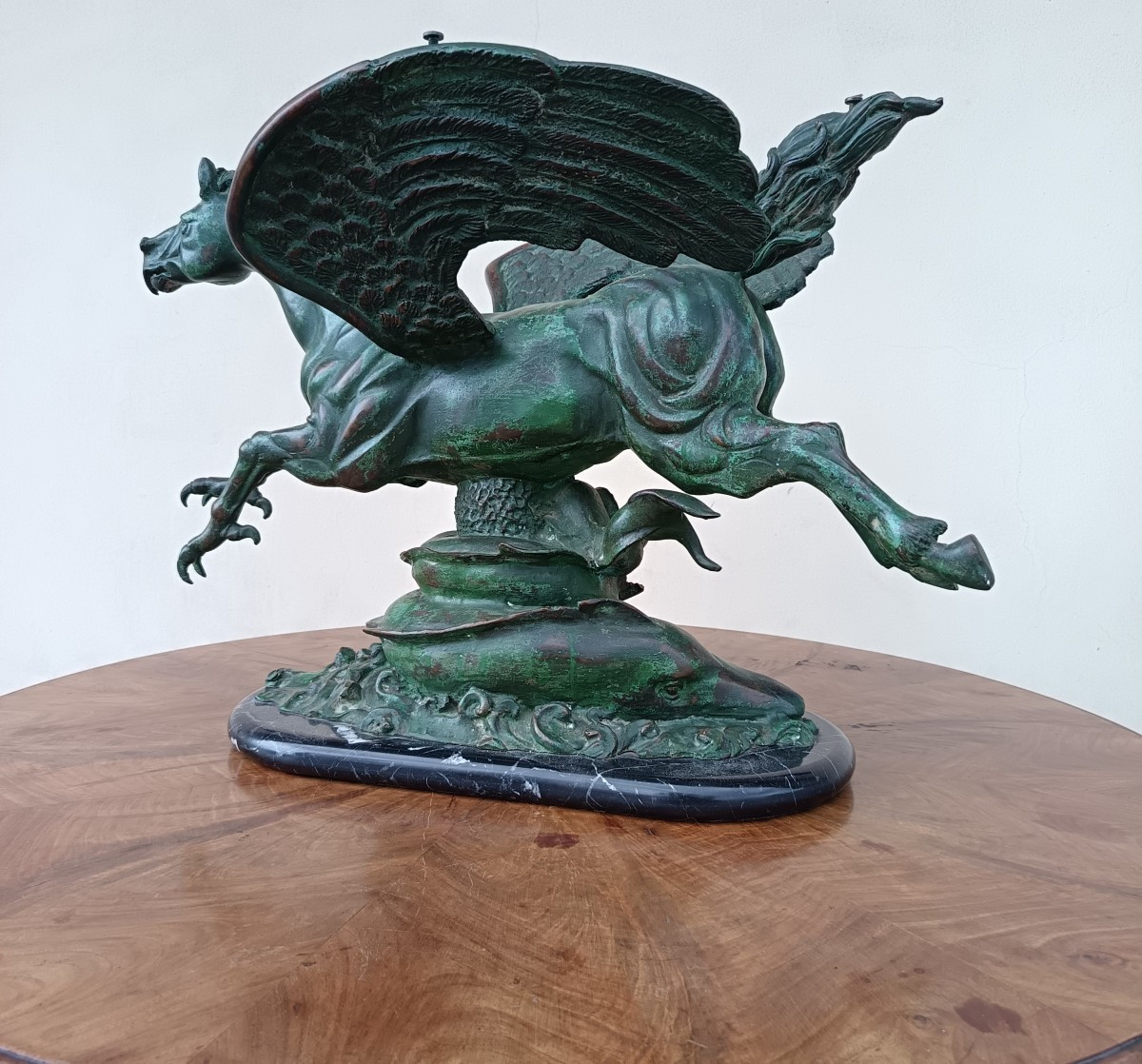 Sculpture Rationaliste en bronze de 1930 Hippogriffe-photo-2
