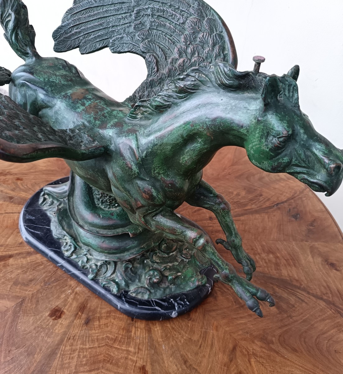 Sculpture Rationaliste en bronze de 1930 Hippogriffe-photo-3