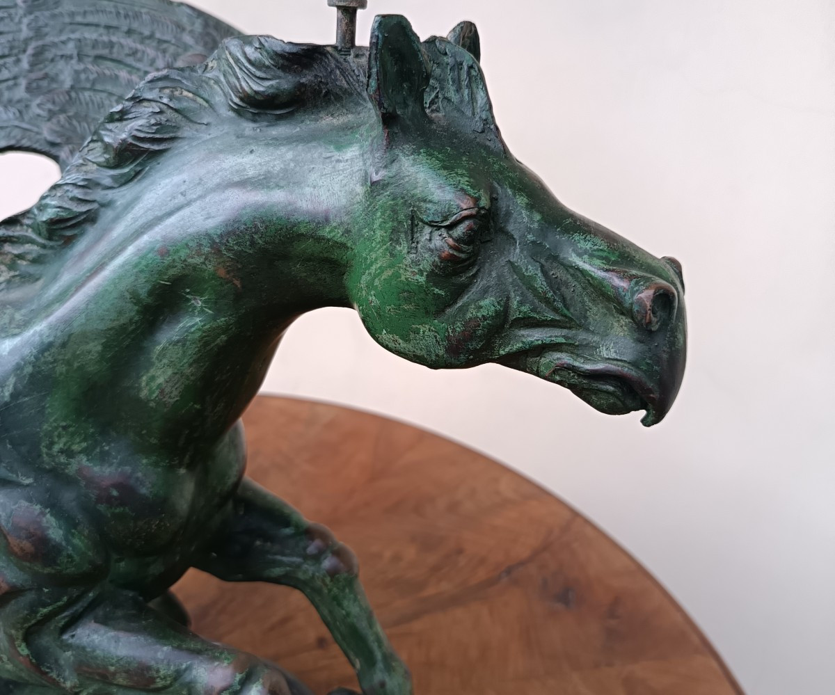 Sculpture Rationaliste en bronze de 1930 Hippogriffe-photo-4