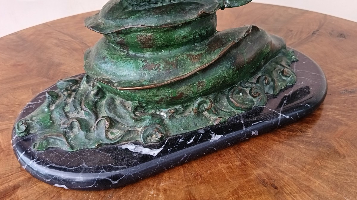 Sculpture Rationaliste en bronze de 1930 Hippogriffe-photo-2