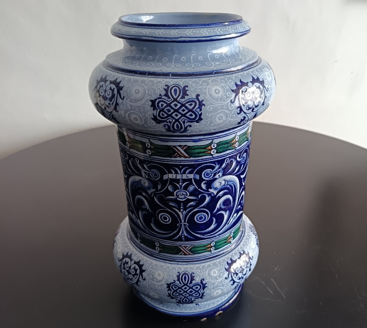 Vase Albarello de pharmacie XIXe siècle-photo-2