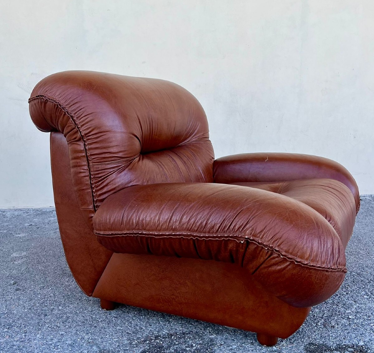 Paire de fauteuils vintage des années 70 Adriano Piazzesi-photo-2
