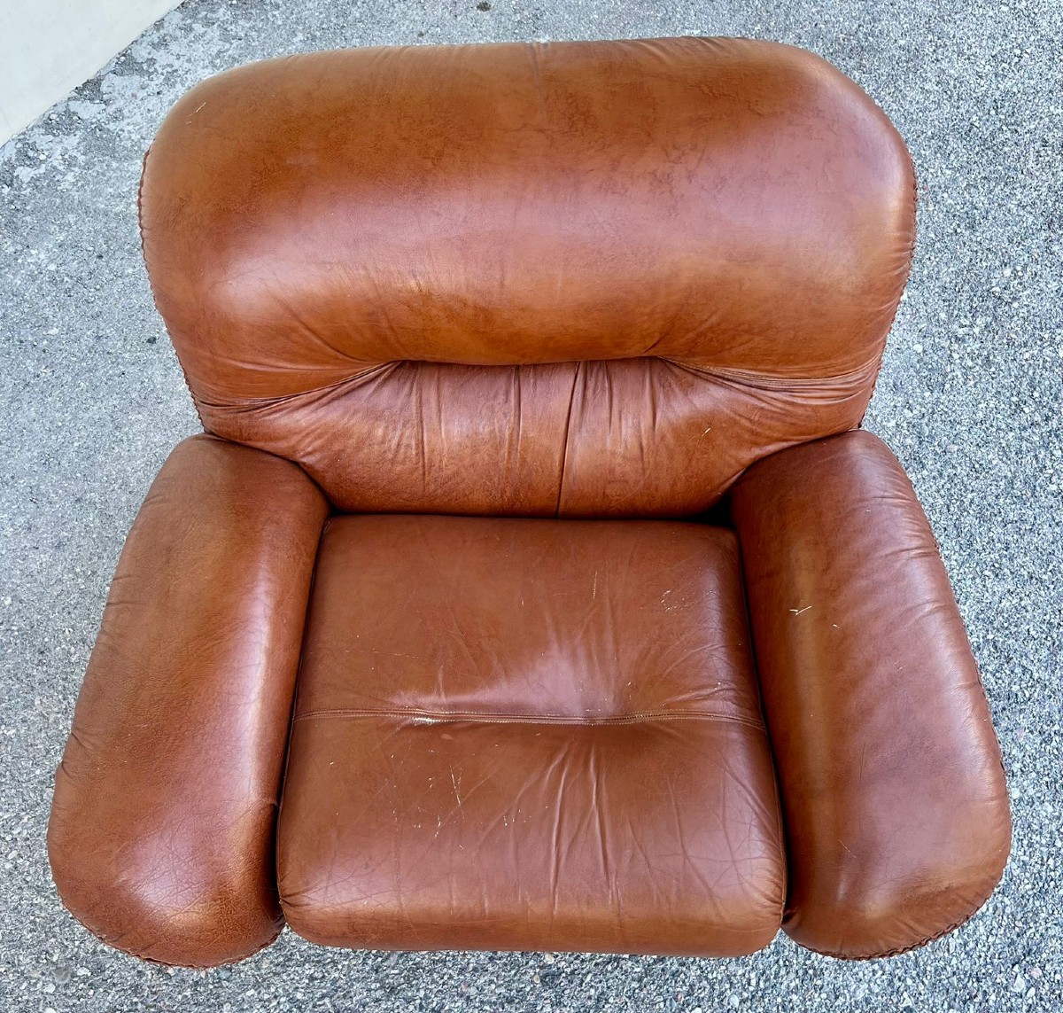 Paire de fauteuils vintage des années 70 Adriano Piazzesi-photo-1