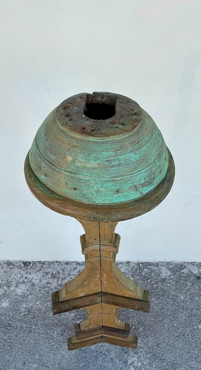 Moule à gâteau en bois du XVIIIe siècle Italie-photo-1