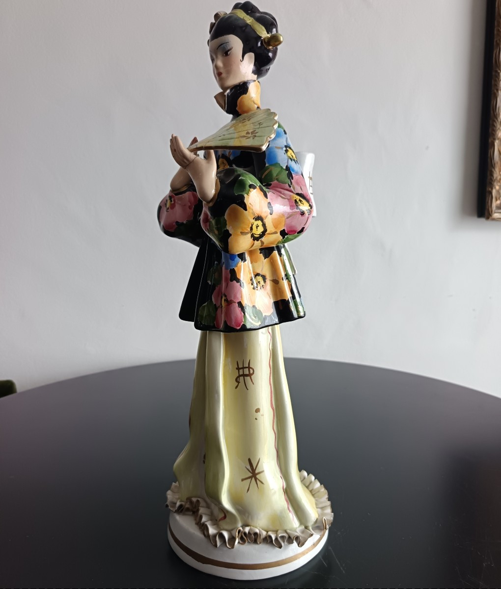 Ceramic Geisha, 1930, Italy-photo-3